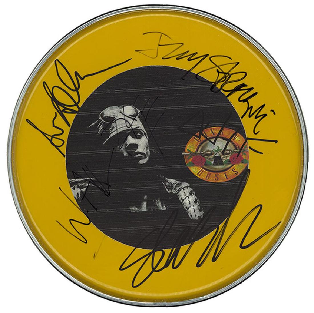 Guns N Roses Signed Drum Head (1 of 1)