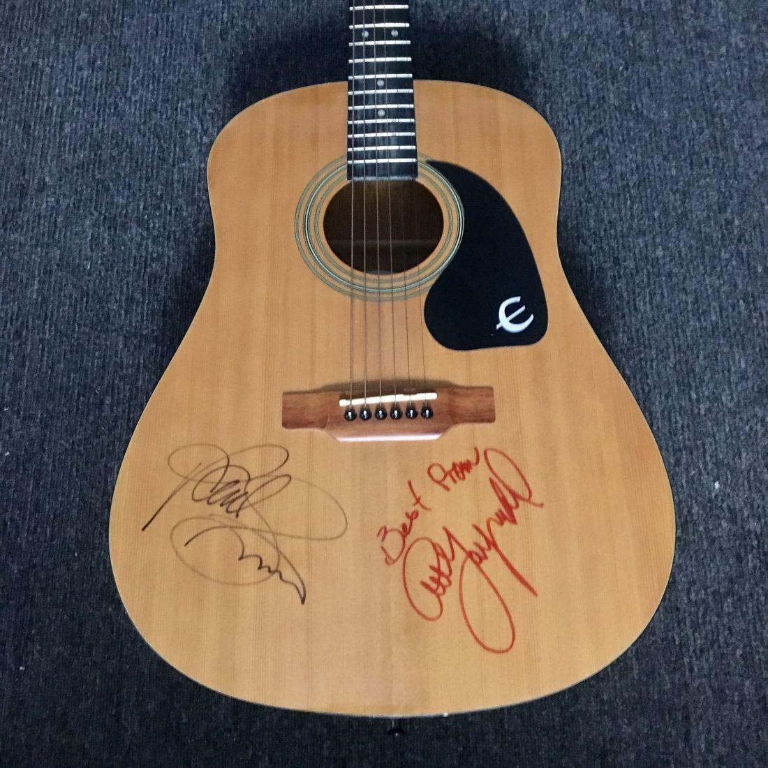 Simon and Garfunkel Signed Acoustic Guitar (1 of 1)