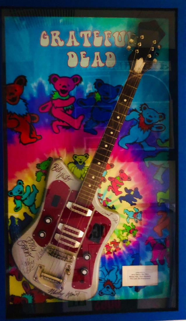 Grateful Dead Signed & Framed Guitar
