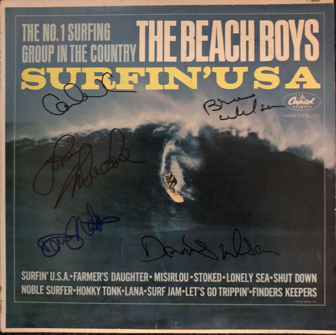 The Beach Boys Signed Surfin USA Album (1 of 1)