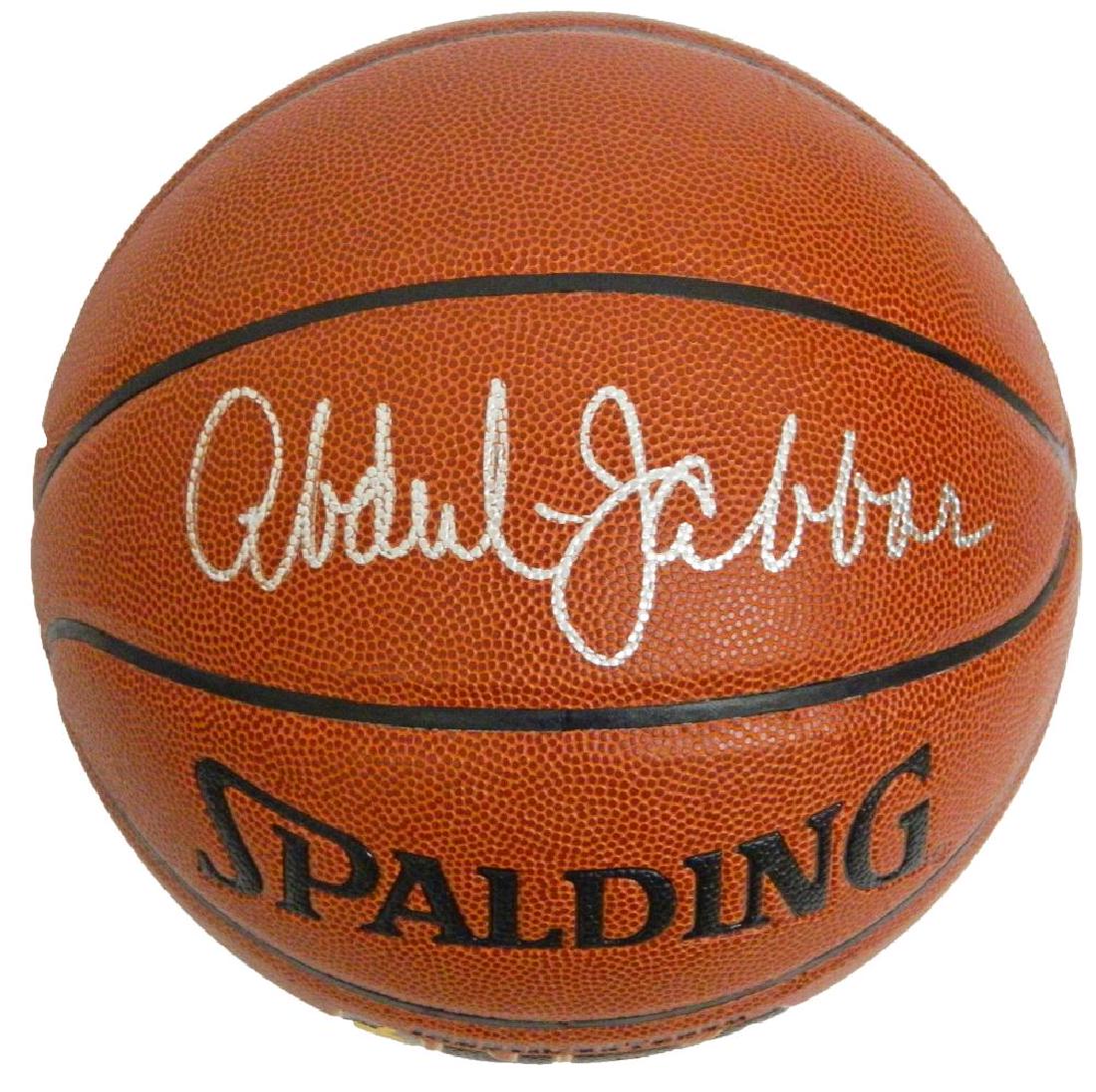 Kareem Abdul-Jabbar Signed Spalding Indoor/Outdoor (1 of 1)