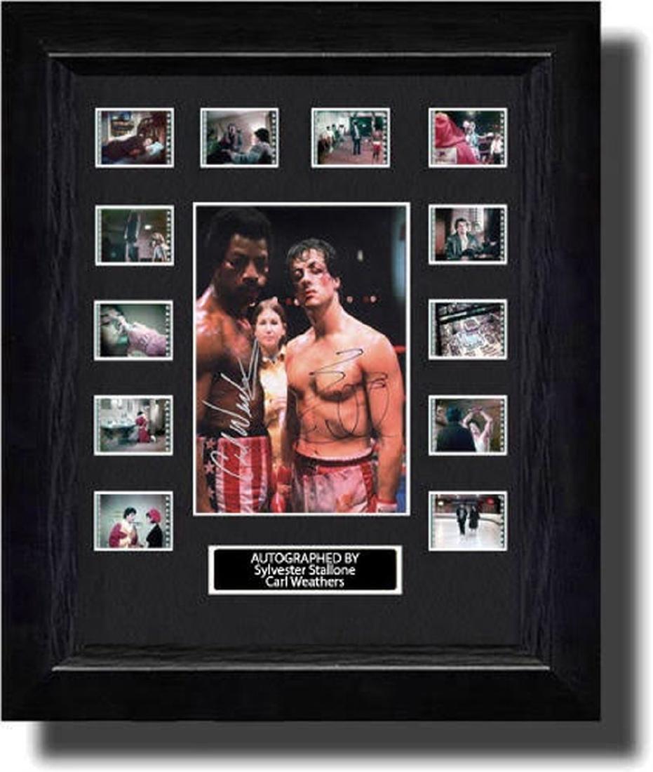 Sylvester Stallone and Carl Weathers Signed Rocky Photo (1 of 1)