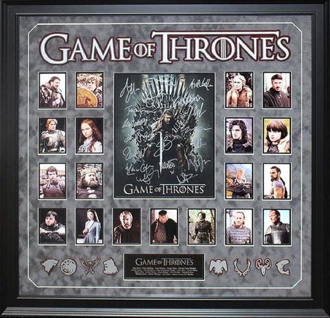 Game of Thrones - Cast Signed 35x30 Collage Custom (1 of 1)