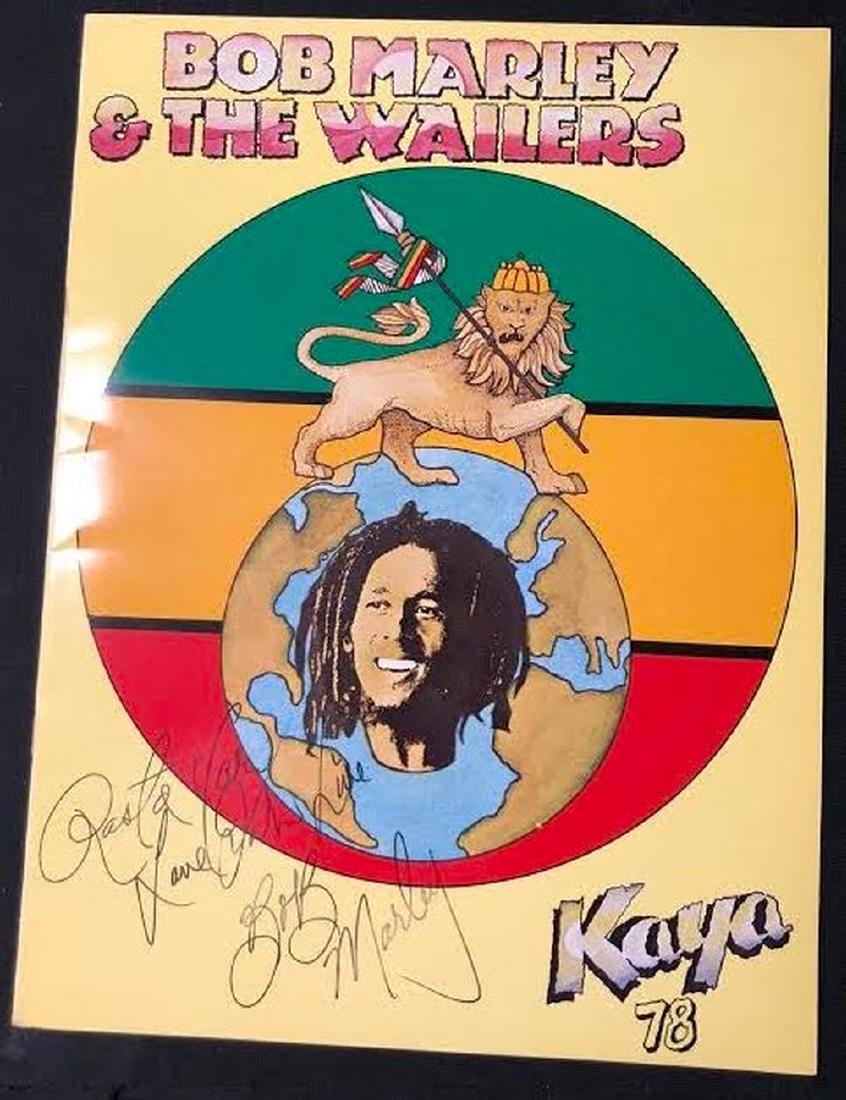 Bob Marley Signed and Inscribed Kaya 78 Tour Book (1 of 1)