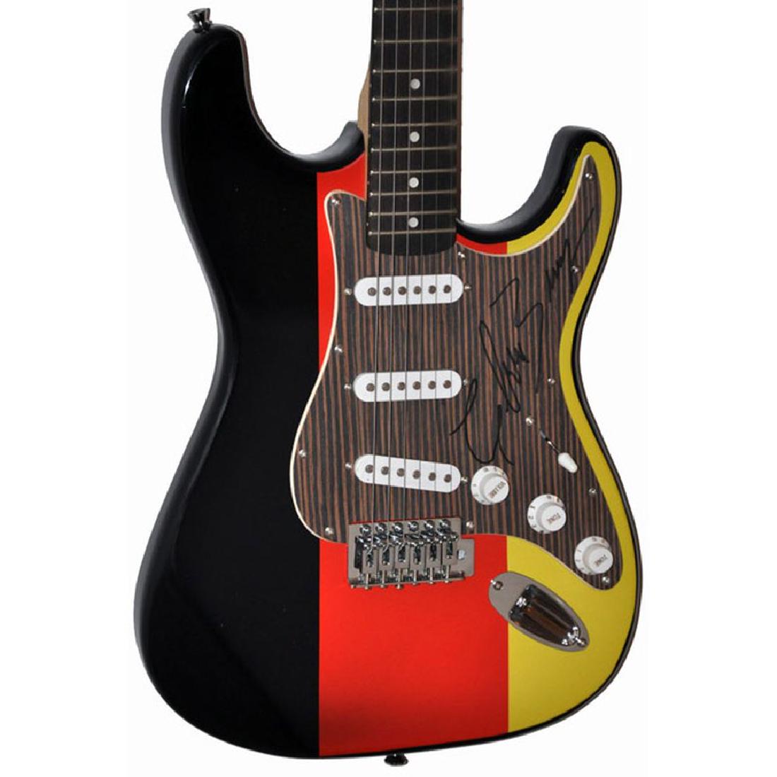 Chuck Berry Signed German Flag Guitar (1 of 1)