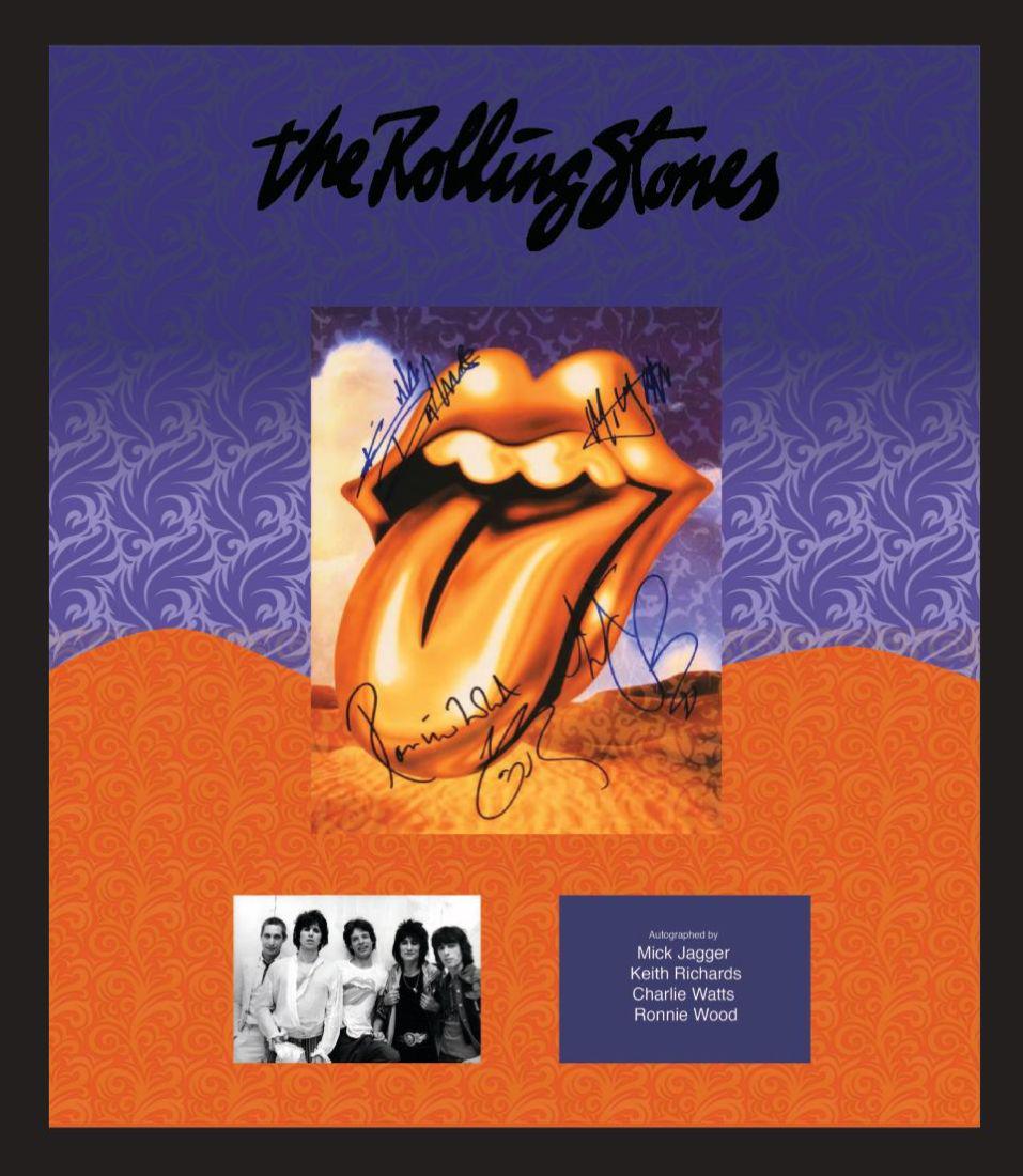 Rolling stones Signed and Framed Tour Book