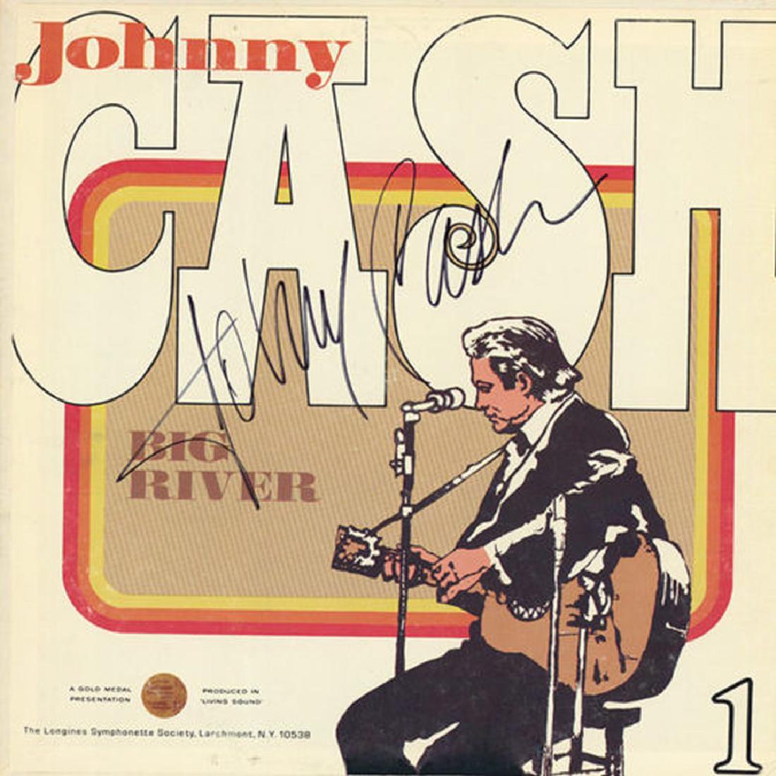 Johnny Cash Signed "Big River" Album (1 of 1)