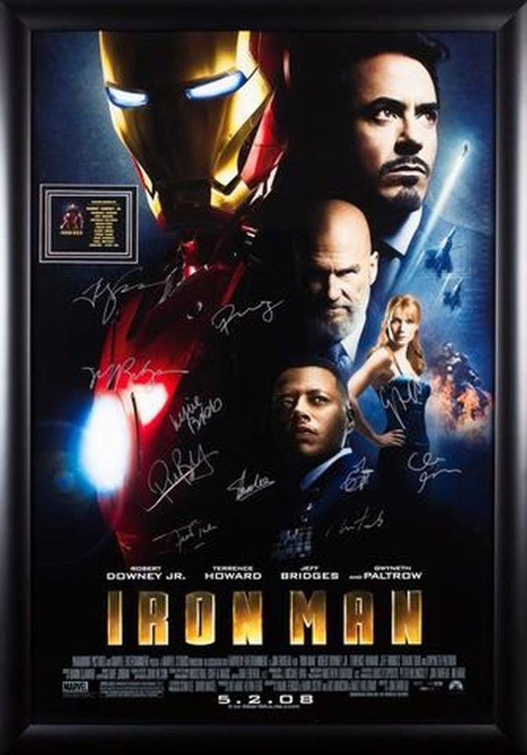 Iron Man Signed Movie Poster (1 of 1)
