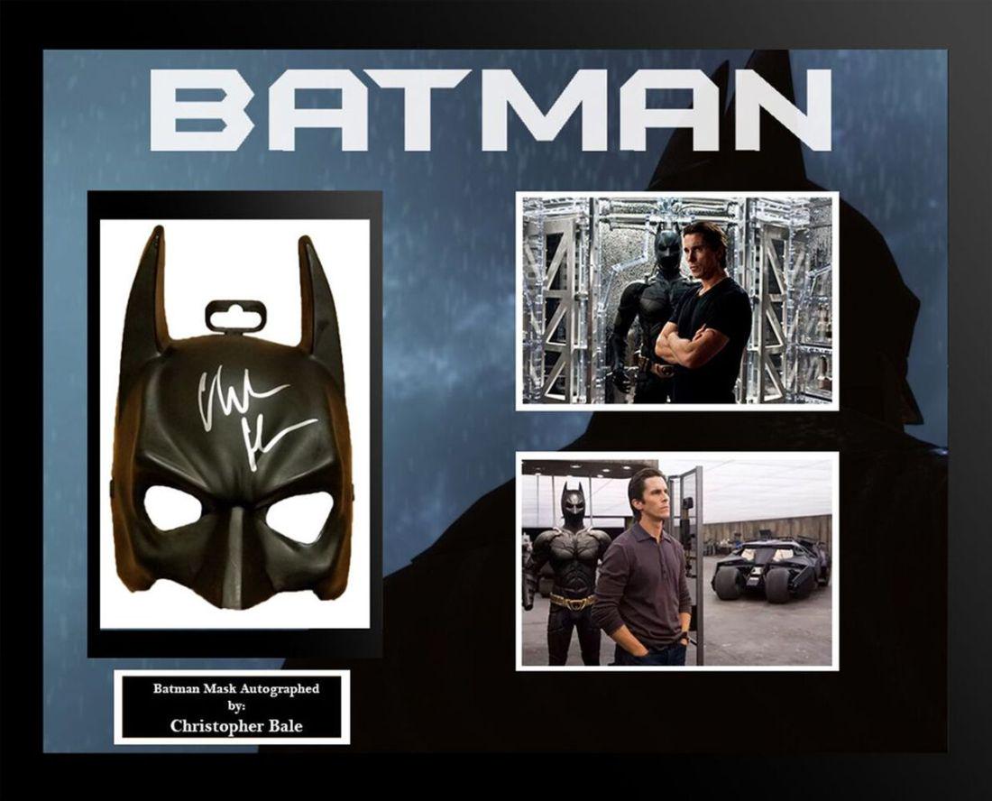Batman Framed Signed Mask Collage (1 of 1)