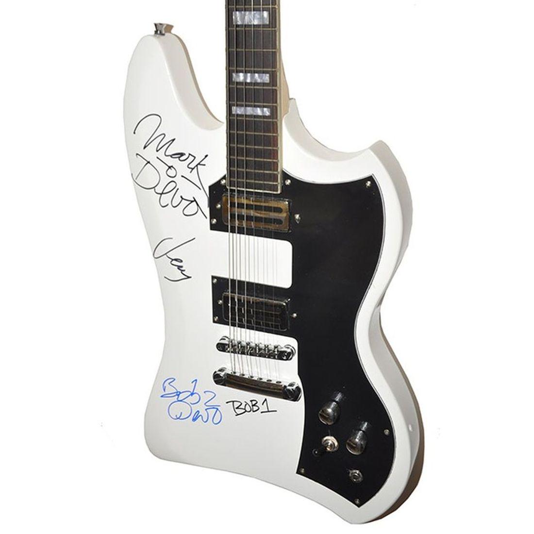 Devo Signed White Funk Guitar (1 of 1)