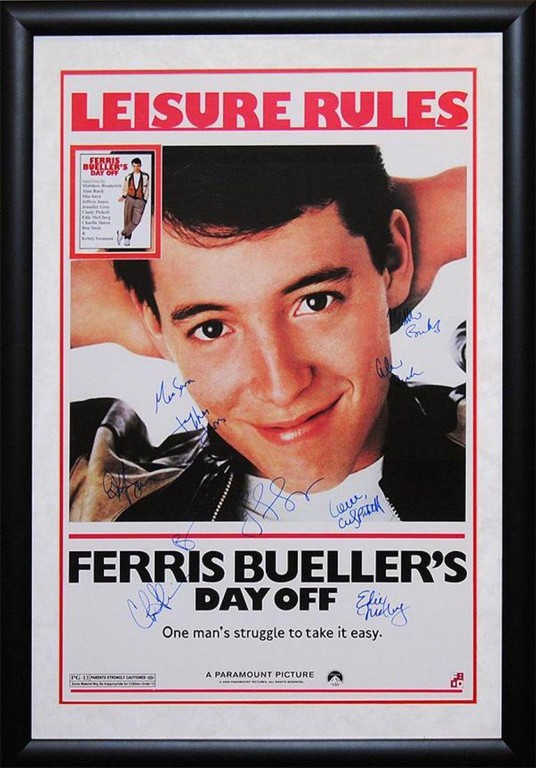 Ferris Bueller's Day Off Signed Movie Poster (1 of 1)