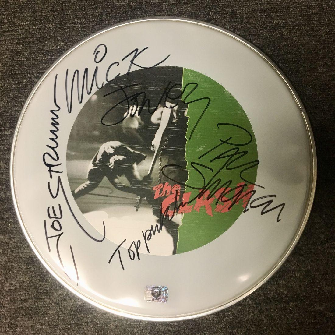 The Clash Signed Drum Head (1 of 1)