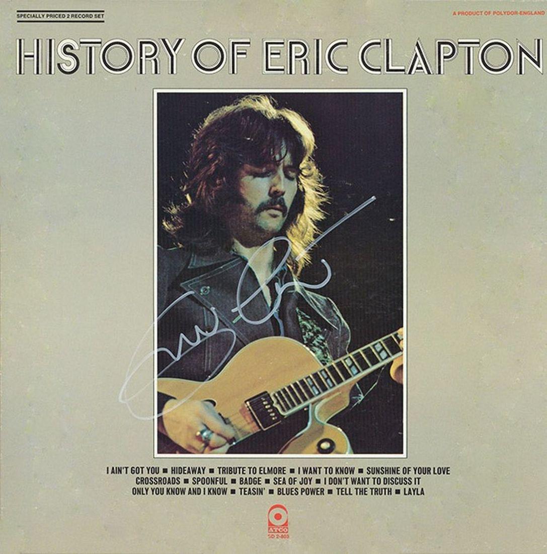 Eric Clapton Signed History of Eric Clapton Album (1 of 1)
