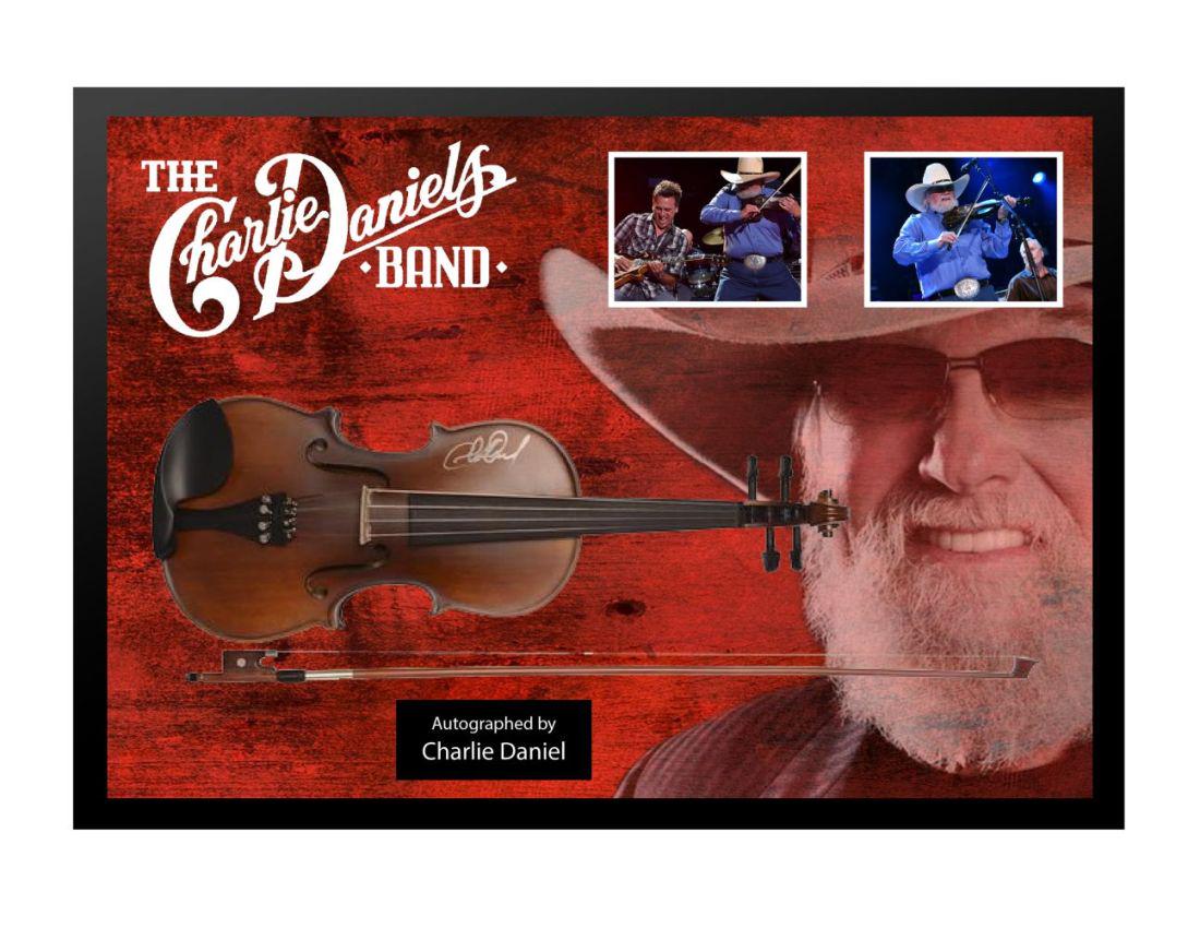 Charlie Daniels Signed Fiddle: Signed by Charlie Daniels