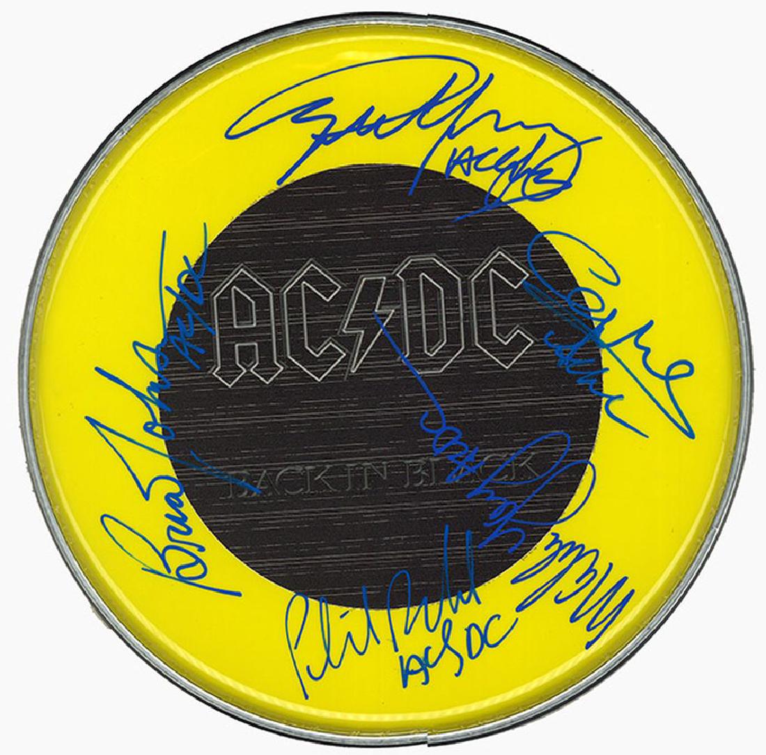 AC/DC Signed Drum Head (1 of 1)