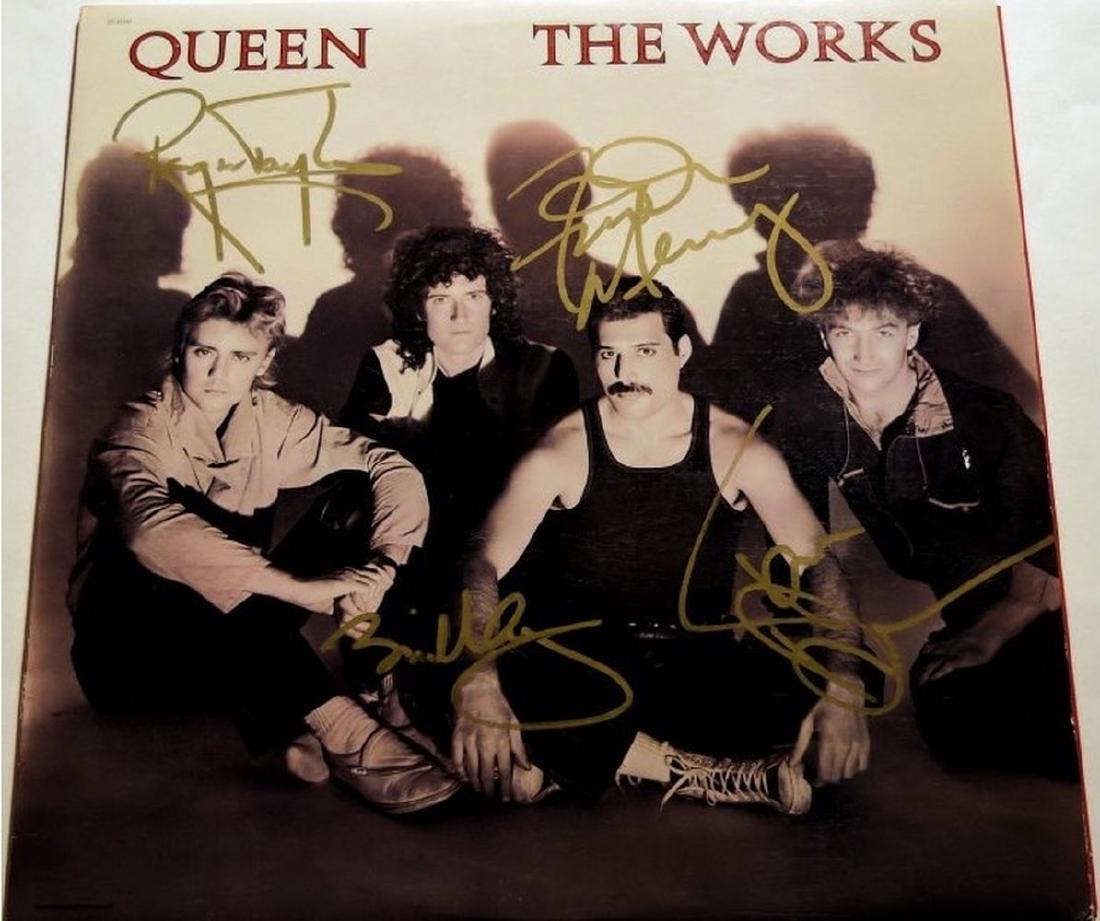 Queen The Works サイン入り Queen Signed The Works Album