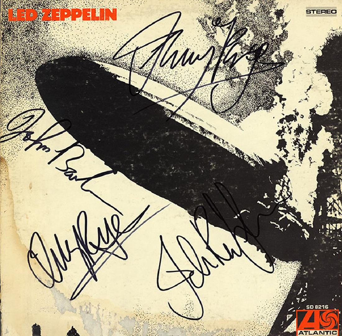 Led Zeppelin "Led Zeppelin I" Album: Signed by Robert Plant, Jimmy Page, John Paul Jones, and John Bonham