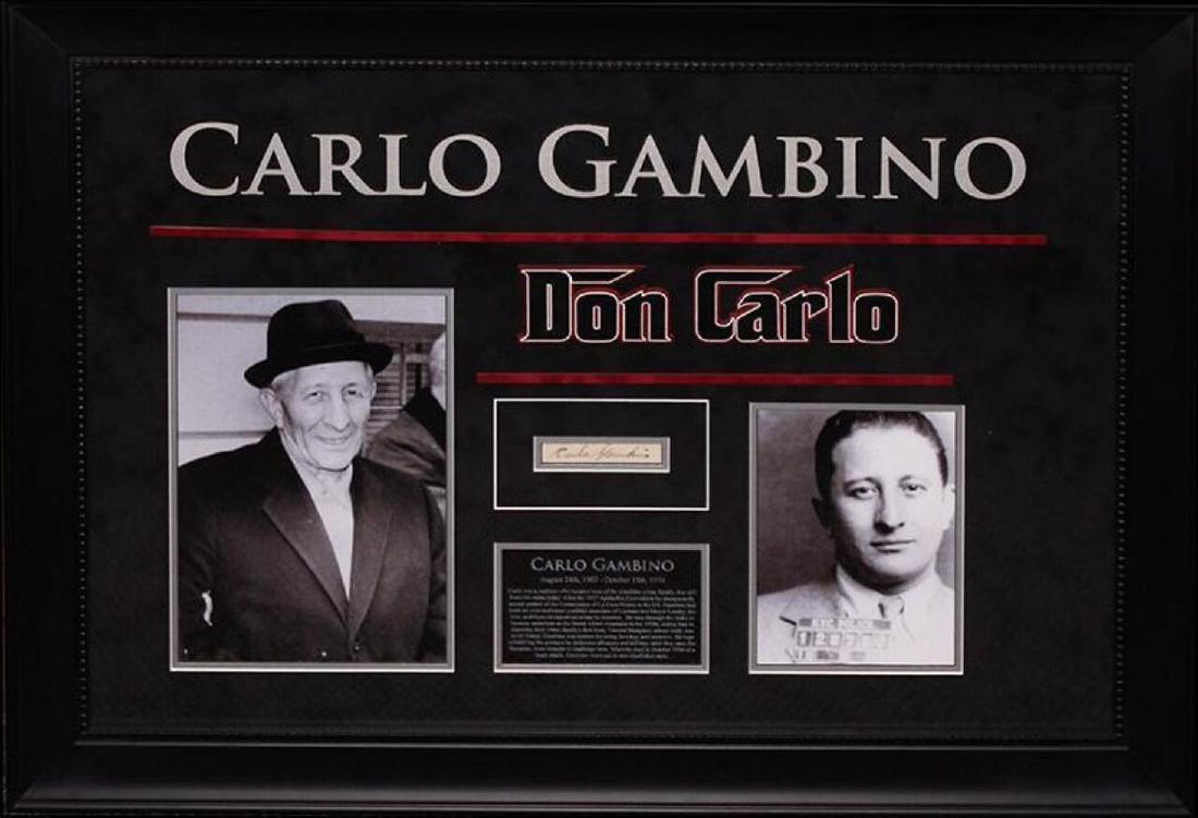 Carlo Gambino Autographed Signature Collage