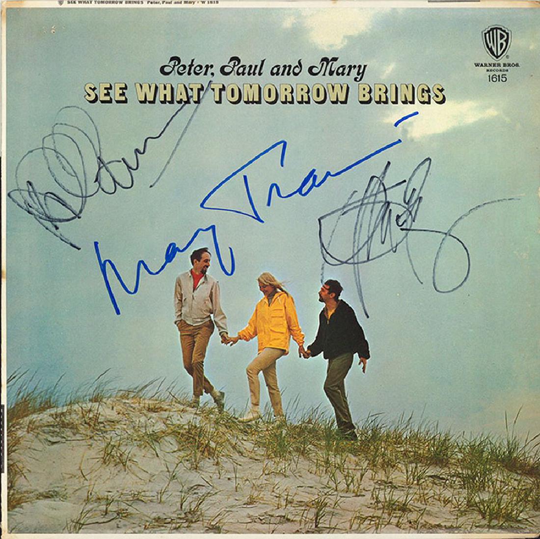Peter Paul & Mary Signed See What Tomorrow Brings Album (1 of 1)