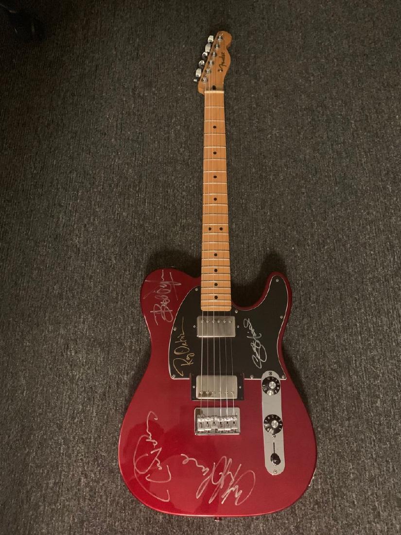 Traveling Wilbury's Signed Fender Telecaster Guitar: Signed by Jeff Lynne, Tom Petty, Roy Orbison, Bob Dylan, and George Harrison Signatures & Authenticity Guarantee All autographed items come with a Lifetime Certificate of Authenticity with numbered ta