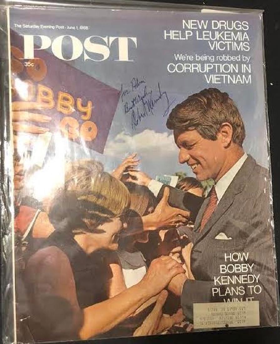 Robert Kennedy Signed Saturday Evening Post (1 of 1)