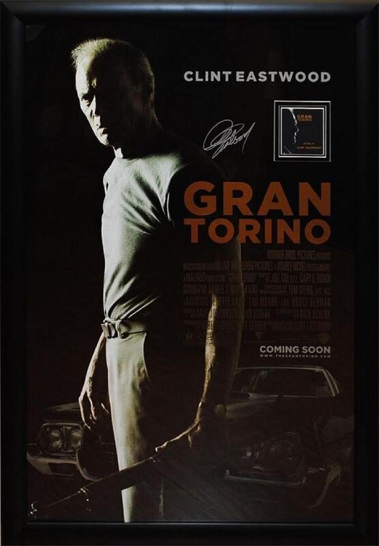 Gran Torino Signed Movie Poster: GRAN TORINO 27"X40" D/S POSTER SIGNED BY 6 This poster has been autographed by: Clint Eastwood, Cory Hardrict, John Carroll Lynch, Geraldine Hughes, Brian Haley, Dreama Walker Authenticity: This poste