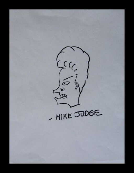 Mike Judge Portrait Drawing of Beavis