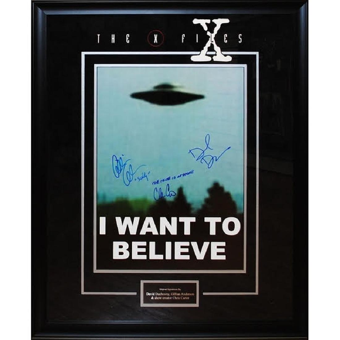 The X-Files Cast Signed Photo (1 of 1)