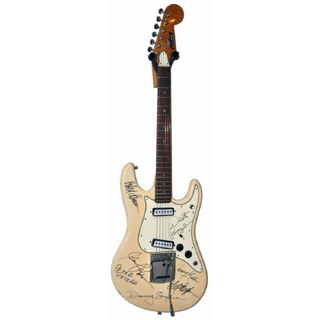 Chicago Band Signed Cream 1960 -1970s Lyle 1802T: Signed by: Peter Cetera, Terry Kath, Robert Lamm, James Pankow, Walt Parazaider, Lee Loughnane, and Danny Seraphine