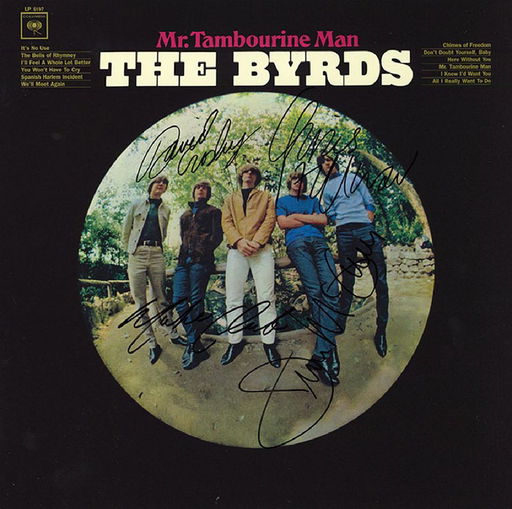 The Byrds Band Signed Mr Tambourine Man Album Feb 06 19 High End Memorabilia In Ca