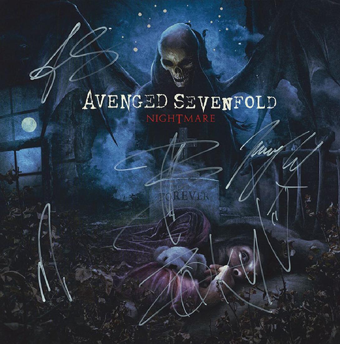 Avenged Sevenfold Band Signed Nightmare Album