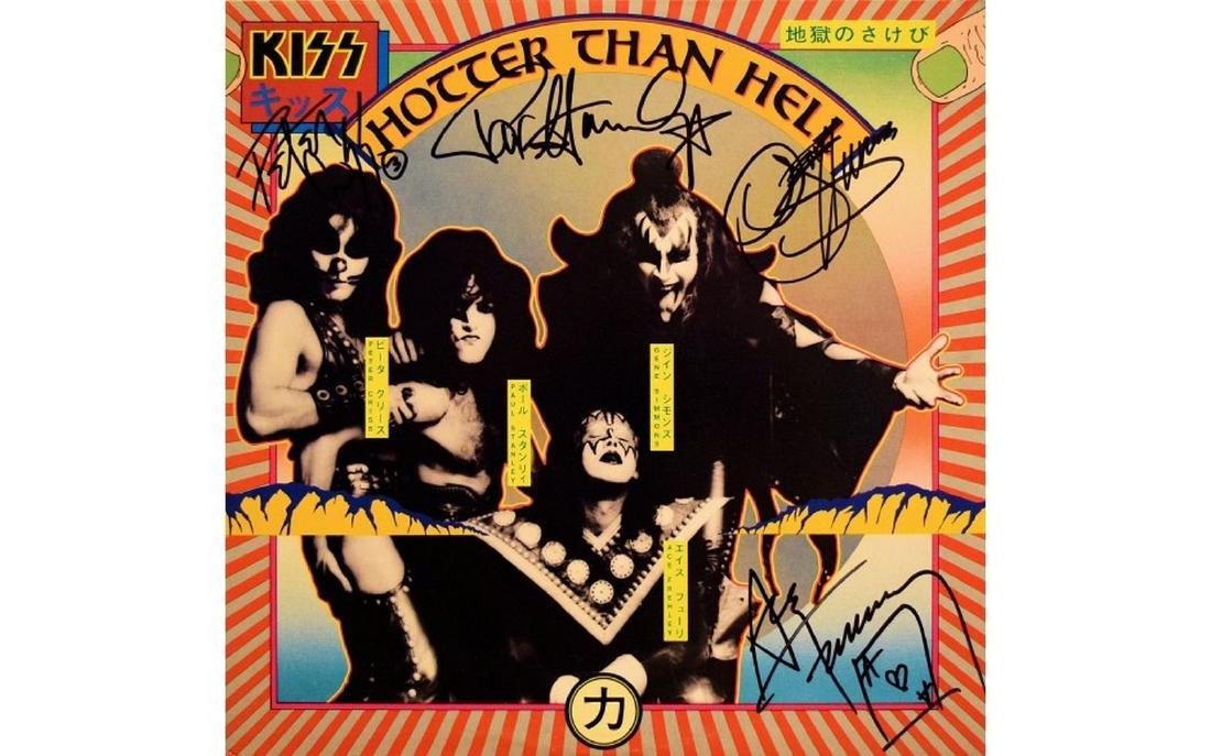 Kiss Signed Hotter Than Hell Album (1 of 1)