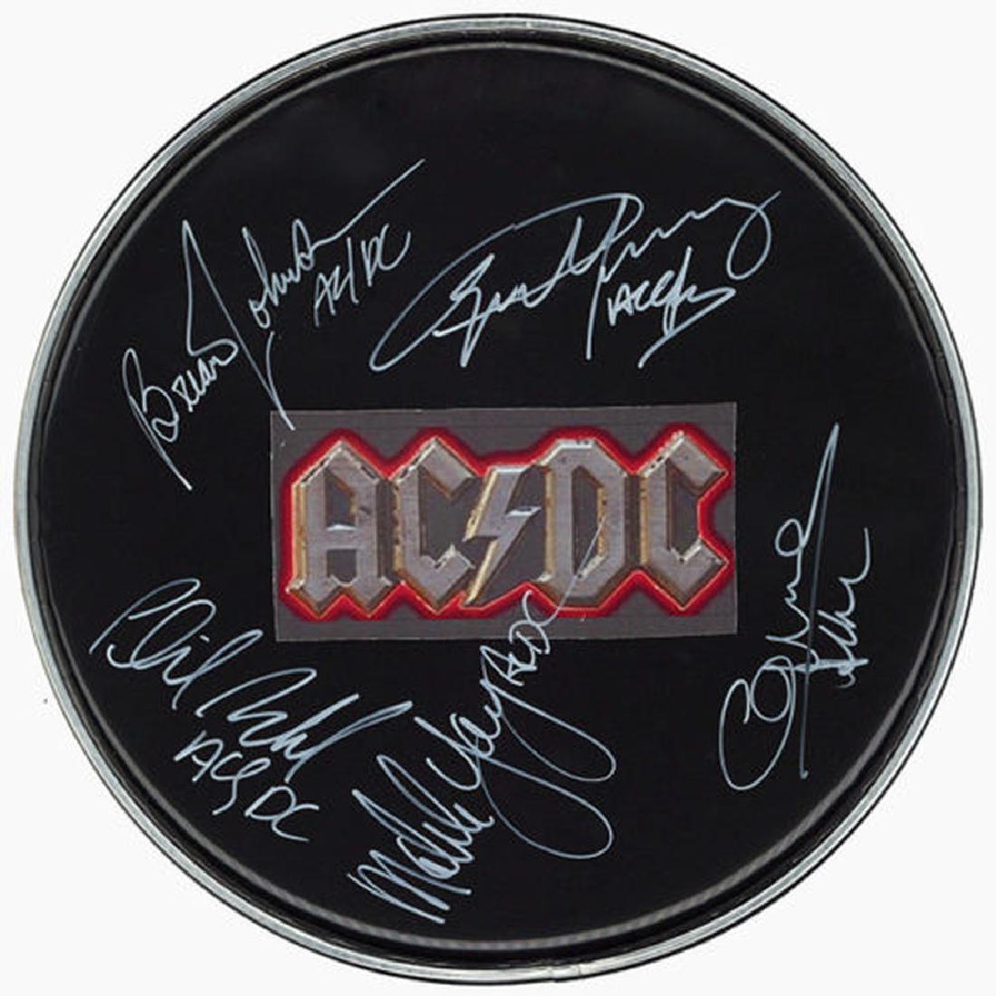 AC/DC Signed Drum Head (1 of 1)