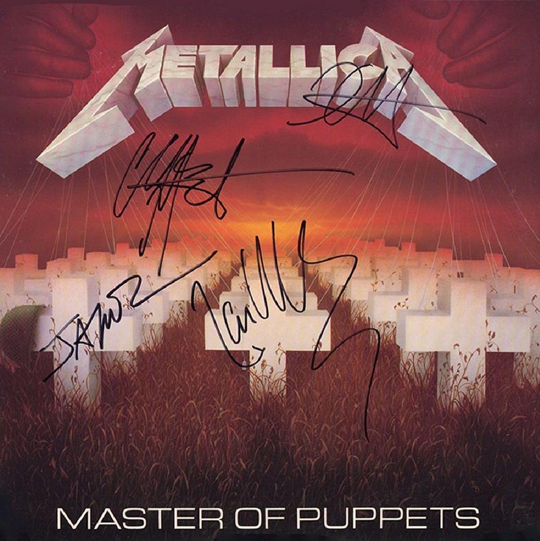 Metallica Band Signed Master Of Puppets Album (1 of 1)