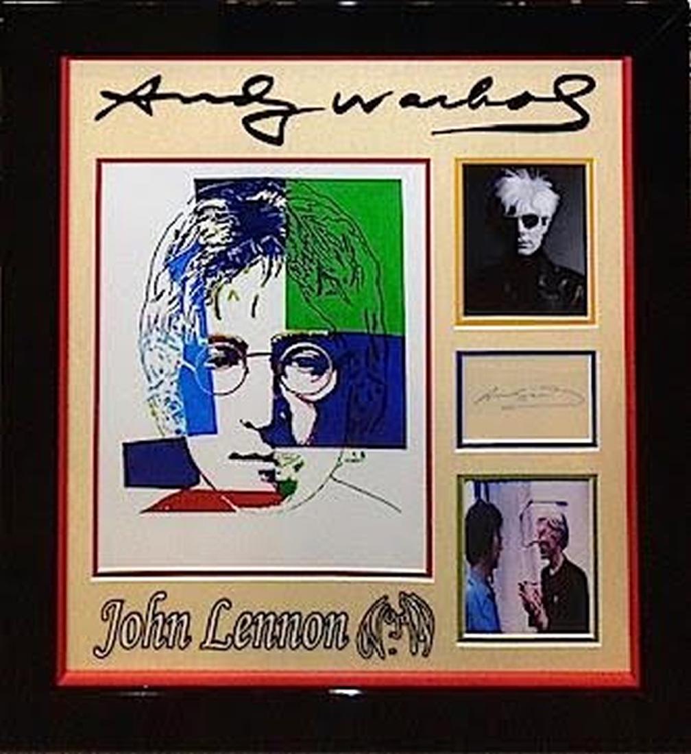 Andy Warhol Framed Signature Collage (1 of 1)