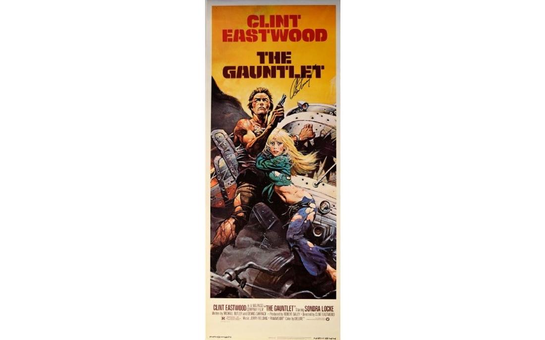 Clint Eastwood Signed 'The Gauntlet' Movie Poster (1 of 1)