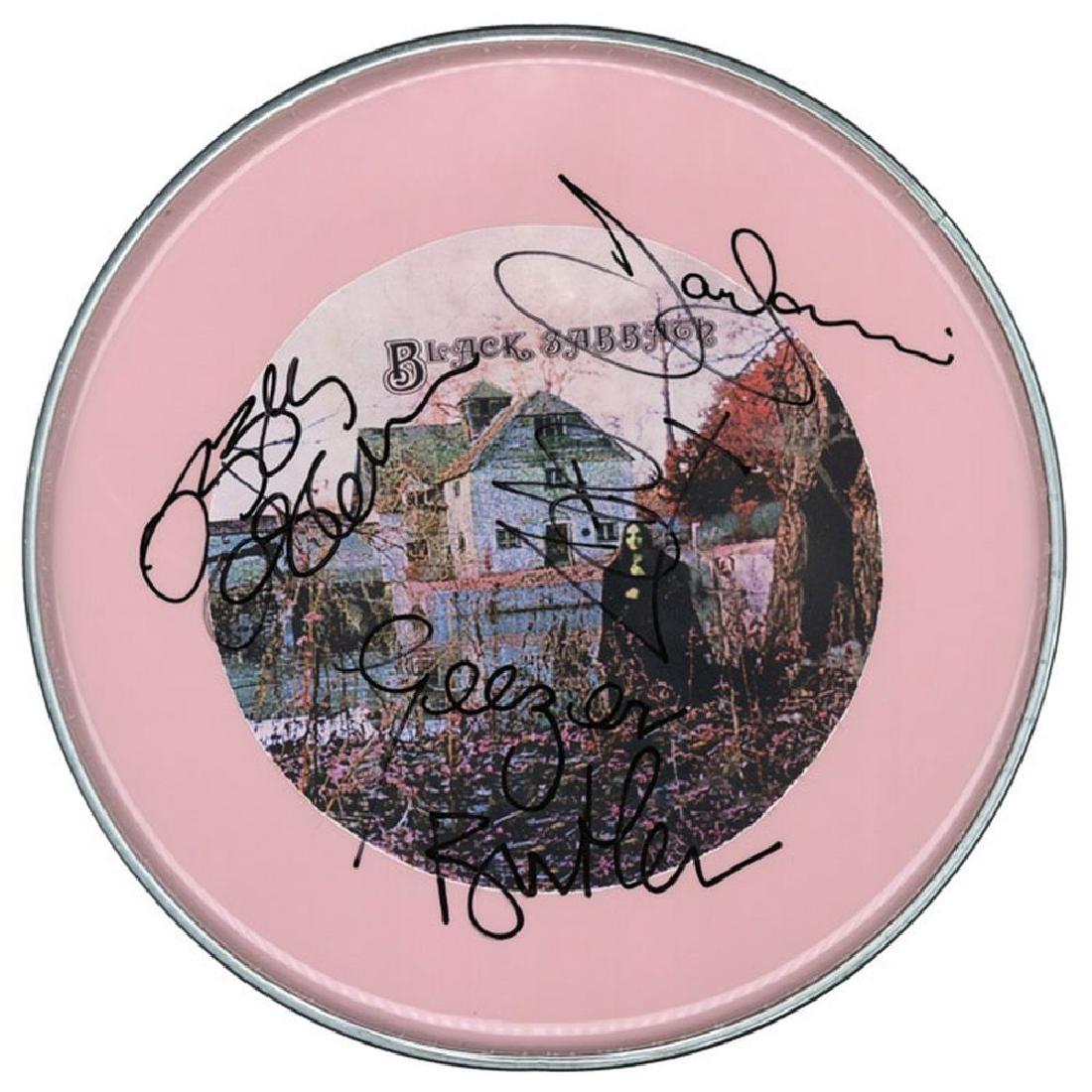 Black Sabbath Signed Drum Head (1 of 1)
