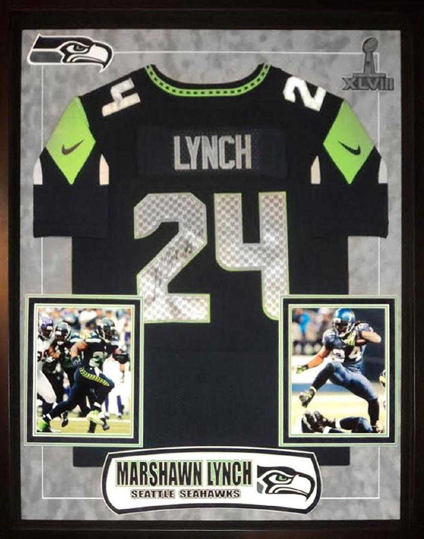 Marshawn lynch platinum jersey Clearance