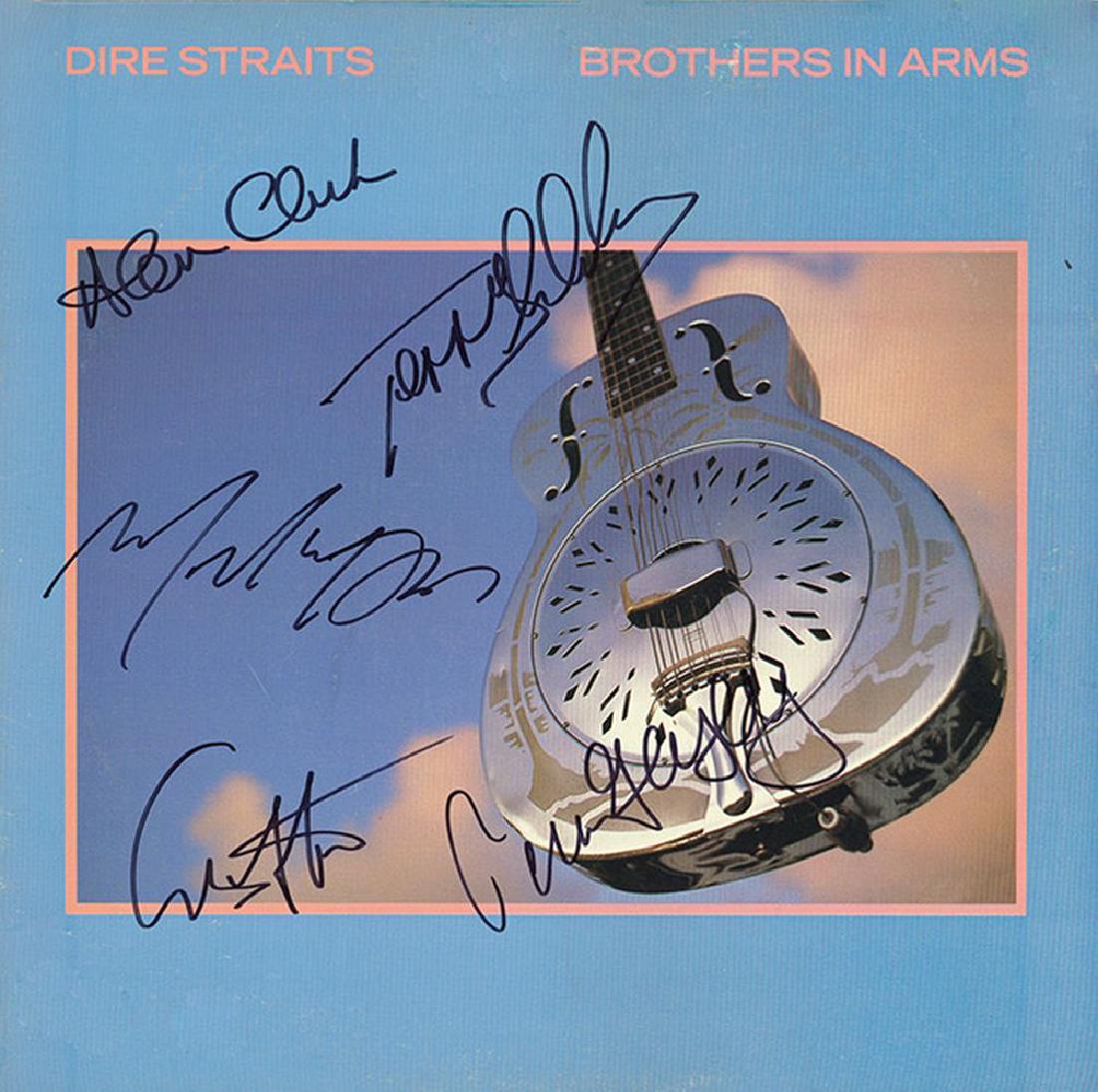 Brothers In Arms Album: Signed by Mark Knopfler, John Illsley, Alan Clark, Guy Fletcher, and Terry Williams