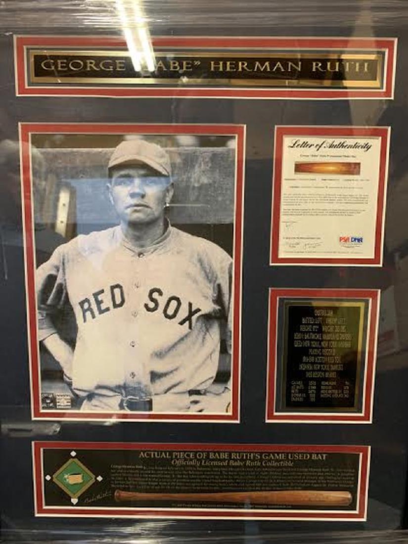 Babe Ruth Piece of Game Used Bat w/ PSA (1 of 1)