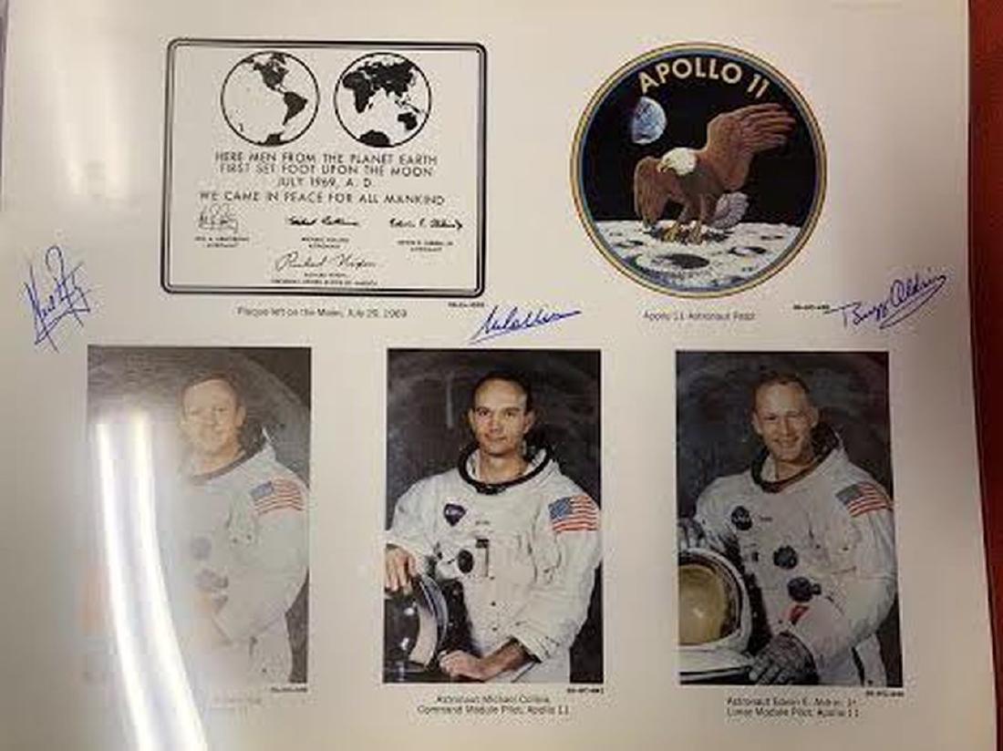 Apollo XI Crew Signed Commemorative Print (1 of 1)