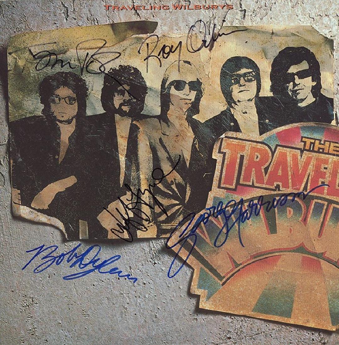 Traveling Wilburys Signed "Volume One" Album: Signed by George Harrison, Roy Orbison, Bob Dylan, Tom Petty, and Jeff Lynne