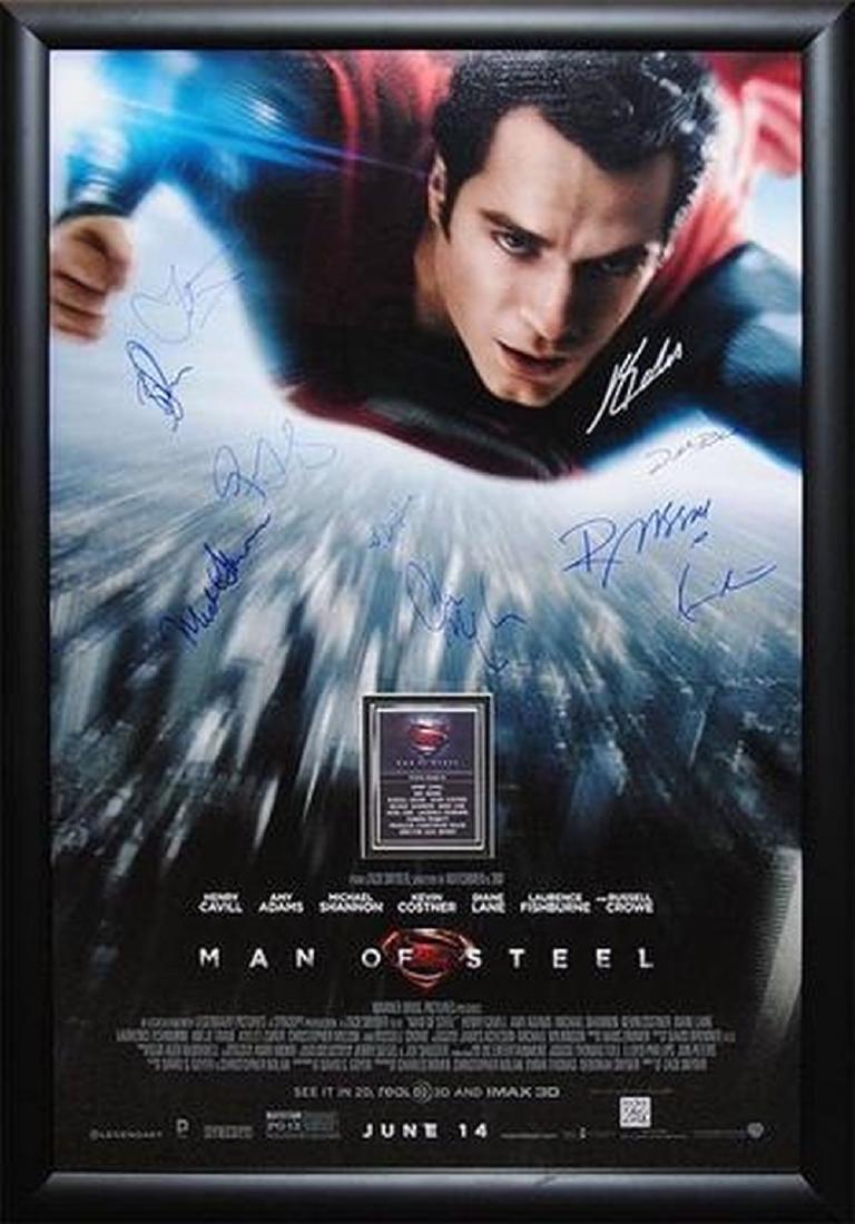 Superman Man of Steel - Signed Movie Poster (1 of 1)