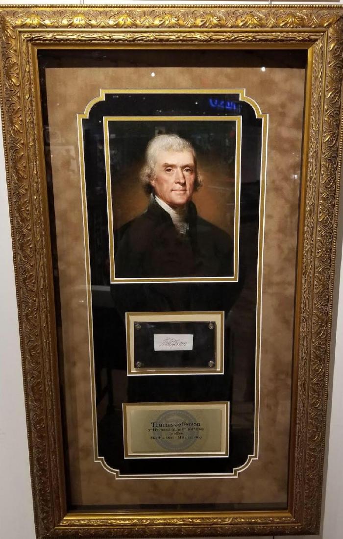 Thomas Jefferson Framed Signature Collage (1 of 1)