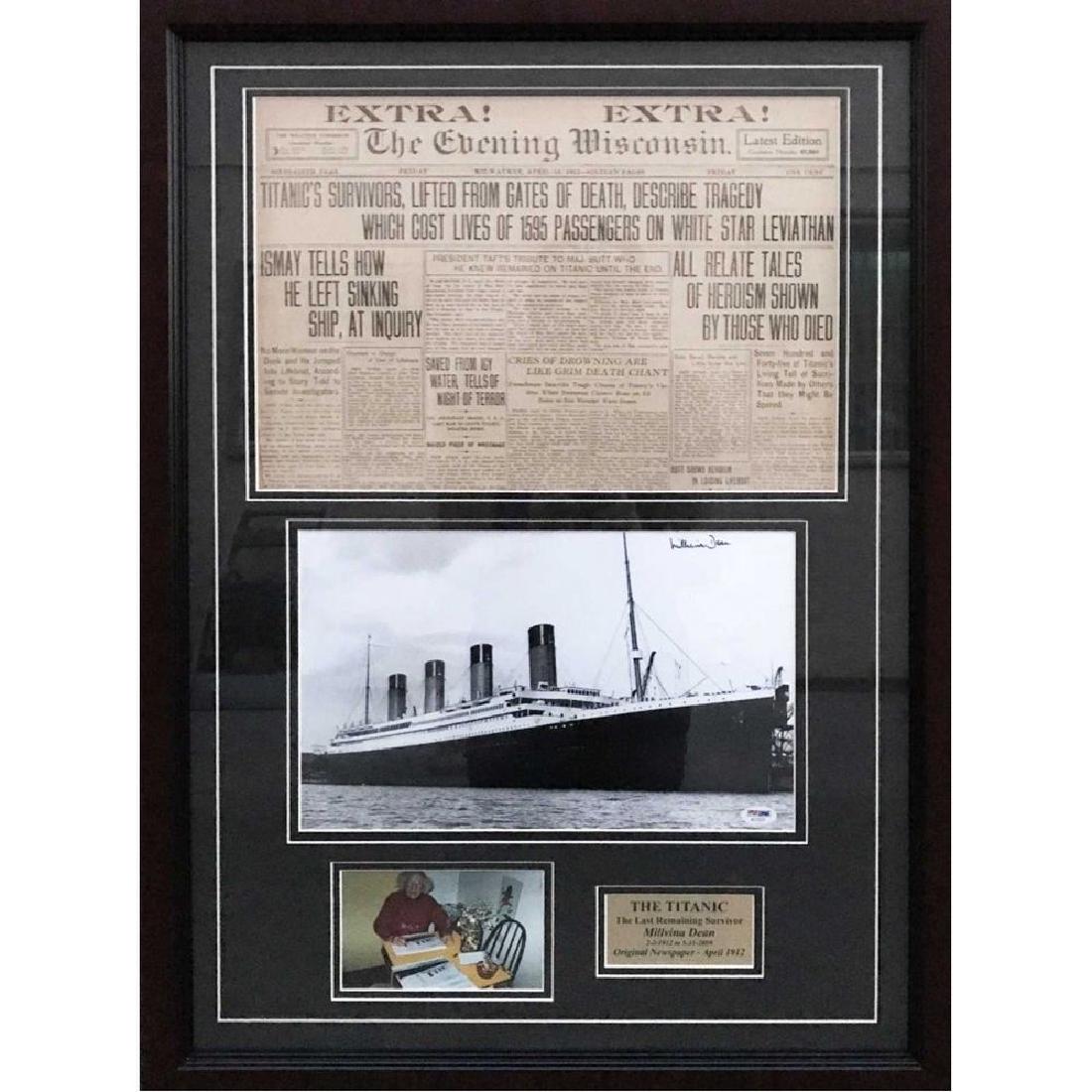 Titanic Last Living Survivor Signed Photograph