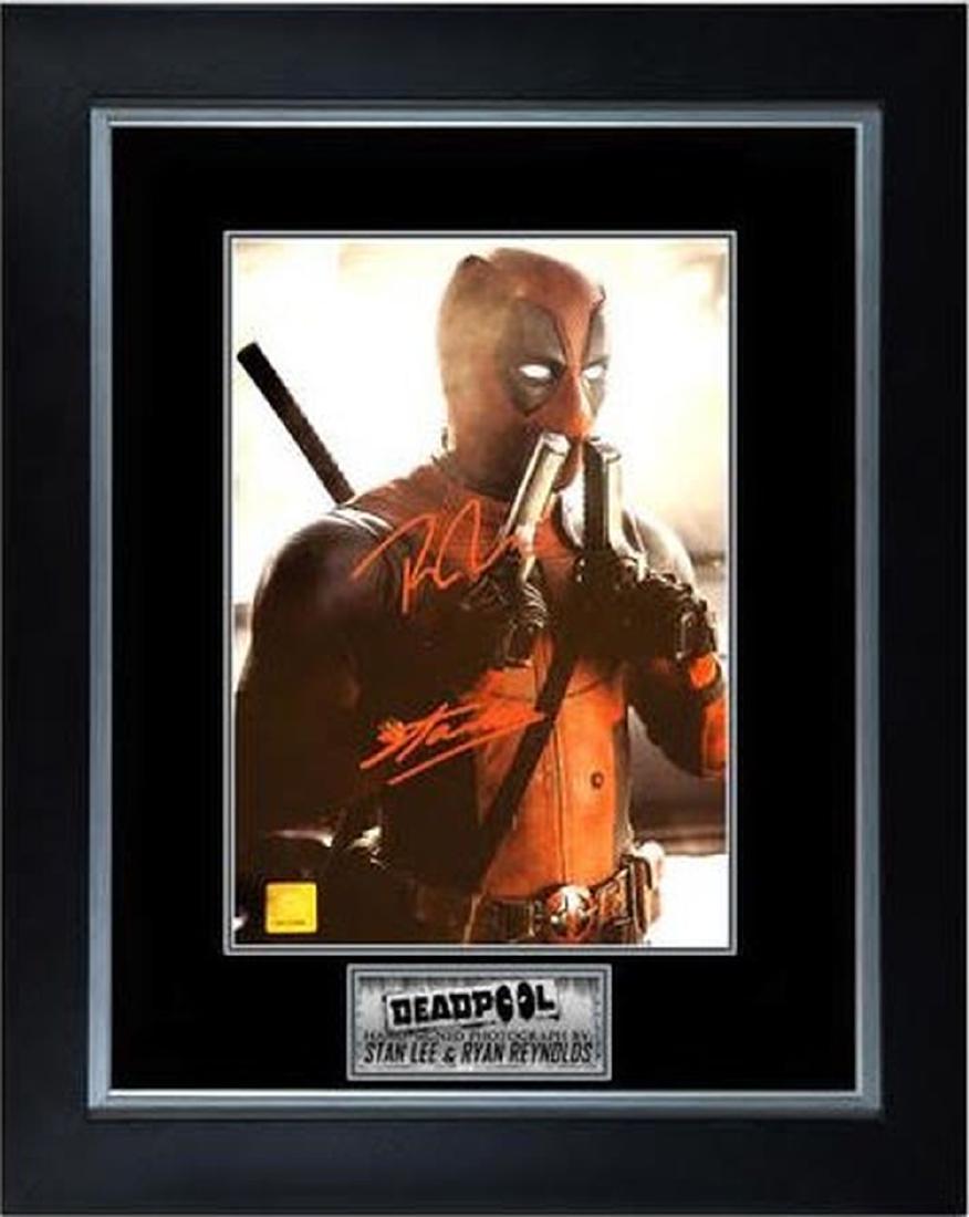 Ryan Reynolds and Stan Lee Signed Deadpool Photo: Signed by Ryan Reynolds and Stan Lee