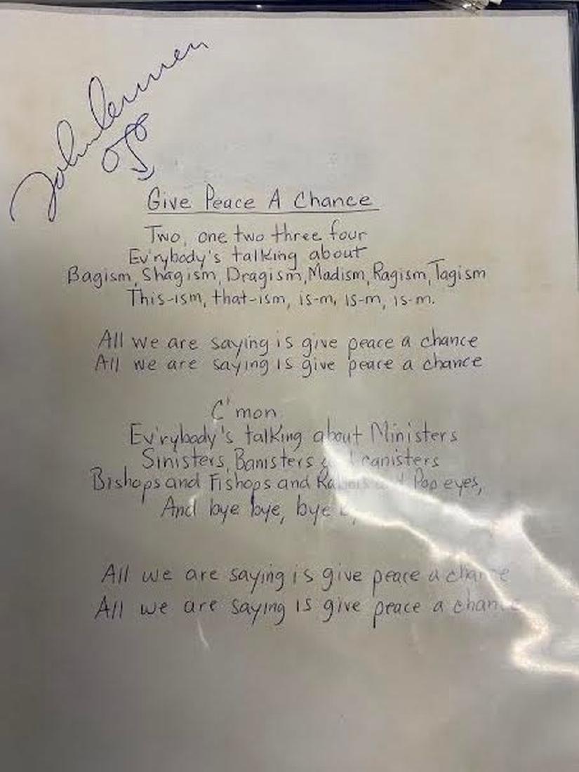 Give Peace A Chance Lyrics Deutsch