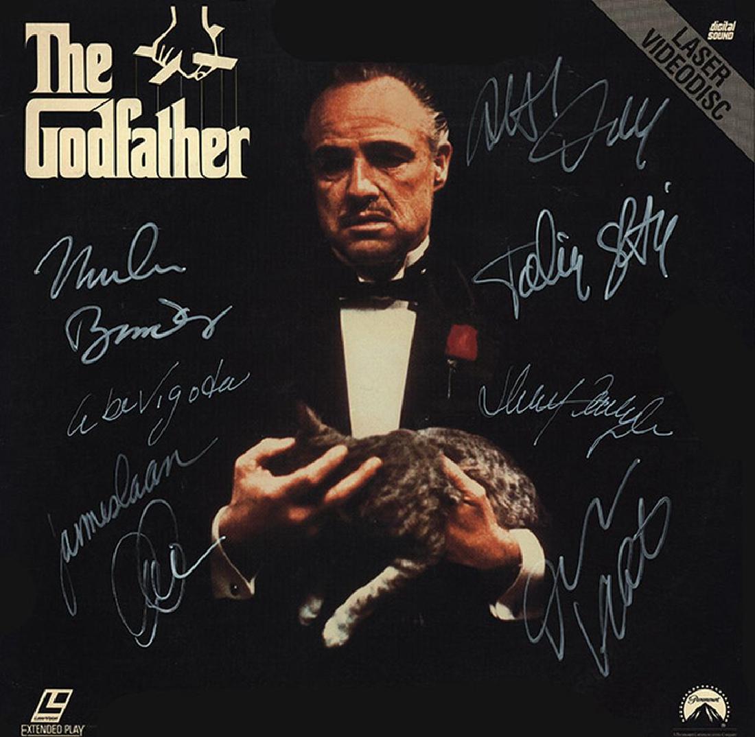 The Godfather Cast Signed Movie Laserdisc Album: Signed by Marlon Brando, Al Pacino, James Caan, Robert Duvall, Sterling Hayden, Diane Keaton, Abe Vigoda, and Talia Shire