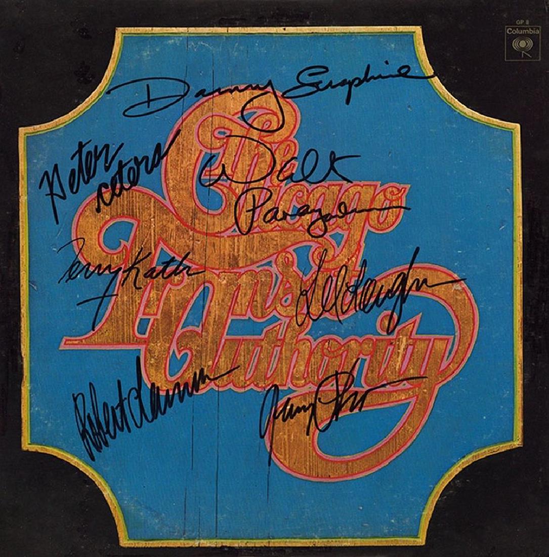 Chicago "Chicago Transit Authority" Signed Album: Signed by Peter Cetera, Robert Lamm, Terry Kath, Walt Parazaider, Lee Loughnane, James Pankow, and Danny Seraphine