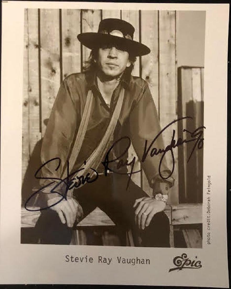 Stevie Ray Vaughan Signed Photo (1 of 1)